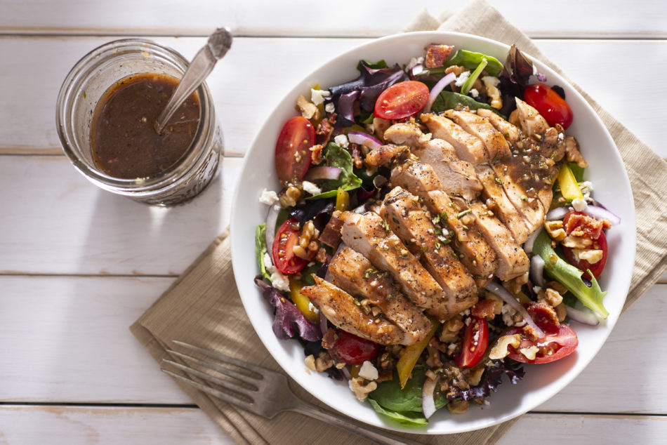 Balsamic Vinaigrette Grilled Chicken Salad